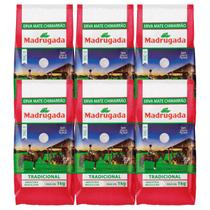 Kit 6 Erva-mate Chimarrão Madrugada Tradicional 1kg Sem Glúten Kit 6 Erva-mate Chimarrão Madrugada Tradicional 1kg Sem Glúten
