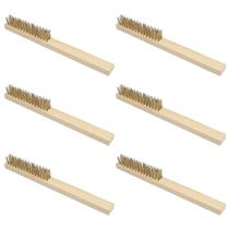 Kit 6 Escovas de Aço Manuais com Cabo Compel Limpeza Pesada Ferrugem Solda Construção Profissional Kit 6 Escovas de Aço Manuais com Cabo Compel Limpeza Pesada Ferrugem Solda Construção Profissional