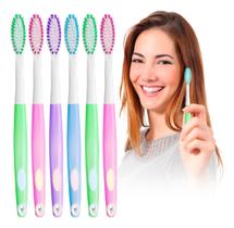 Kit 6 Escovas De Dente Revolution Ergonômica Cerdas Duras