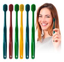 Kit 6 Escovas De Dente Revolution Premium Cerda Macia Adulto