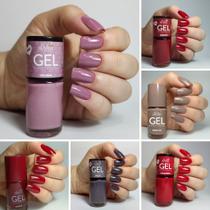 Kit 6 Esm Efeito Gel (842 843 844 826 822 827 Cores)Bella Brazil 9ml