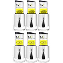 Kit 6 Esmalte Cora Sx Super Secante Secagem Rápida E Brilho