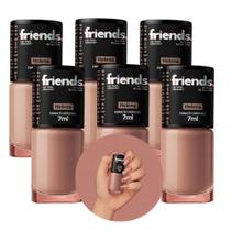 Kit 6 Esmalte Cremoso Nude Helena Friends 7ml Cor Vibrante Kit 6 Esmalte Cremoso Nude Helena Friends 7ml Cor Vibrante