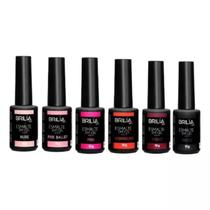 Kit 6 Esmalte Em Gel Brilia 10g - Brilia Nails Kit 6 Esmalte Em Gel Brilia 10g - Brilia Nails