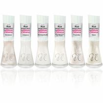 Kit 6 Esmalte Nati Coleção Leticia Camara Francesinha Branco