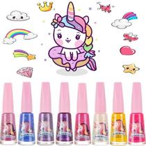 Kit 6 Esmalte Teen Linha Unicórnio Safira