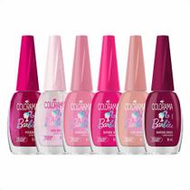 Kit 6 Esmaltes Colorama Barbie
