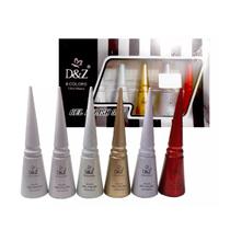 Kit 6 Esmaltes em Gel 12ml D&Z Professional Unhas em Gel