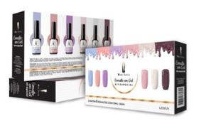 Kit 6 Esmaltes Em Gel Especial Da Miss Sonia Manicure Nail