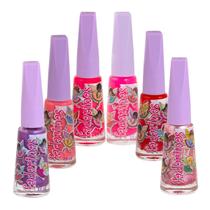 Kit 6 Esmaltes Infantil Coleção Fadarinas 7,5ml Safira Teen