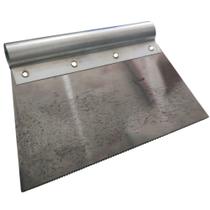 Kit 6 espatula aço dentada para aplicar piso vinilico 20cm p.a.g