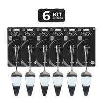 Kit 6 espatula para bolo inox 23 cm Kit 6 espatula para bolo inox 23 cm
