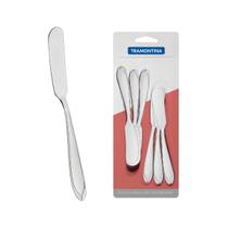 Kit 6 Espátulas Para Manteiga Geleia Aço Inox Cinza Tramontina Kit 6 Espátulas Para Manteiga Geleia Aço Inox Cinza Tramontina