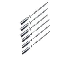 Kit 6 Espeto Espada Para Grill Giratória Inox
