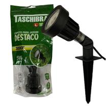 Kit 6 Espeto Luminaria Para Jardim Cob Led 5w Branco Quente