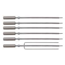 Kit 6 Espetos Cabo Térmico Liso 65cm Churrasqueiras Titan Kit 6 Espetos Cabo Térmico Liso 65cm Churrasqueiras Titan