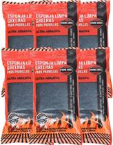 Kit 6 Esponja Limpa Grelhas Ultra Abrasiva Prime Grill