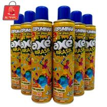 Kit 6 Espuma Carnaval e Festas Axé Brasil Neve Artificial - 450ml
