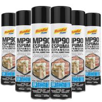 Kit 6 Espuma Expansiva Pu 500ml Mundial Prime