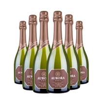 Kit 6 Espumante Aurora Brut Branco 750ml