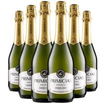Kit 6 Espumante Garibaldi Primícias Demi Sec Branco 660ml