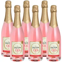 Kit 6 Espumante Salton Zero Álcool Rose 750ml Kit 6 Espumante Salton Zero Álcool Rose 750ml