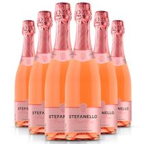 Kit 6 Espumante Stefanello Brut Rosé 750ml Kit 6 Espumante Stefanello Brut Rosé 750ml