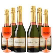 KIT 6 Espumantes Concha y Toro Sparkling Wine Brut, 750ml
