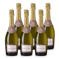 Kit 6 Espumantes Veuve Devienne Demi Sec Branco França 750ml