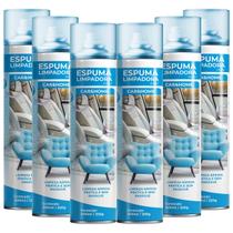 Kit 6 Espumas Mágica Carro, Casa Tenis Multiuso Para Limpeza Geral Spray Aerossol 400ml
