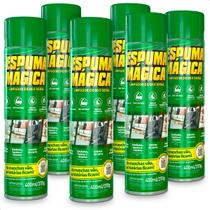 Kit 6 Espumas Magica Limpa Seco Uso Automotivo e Doméstico Proauto 400ml