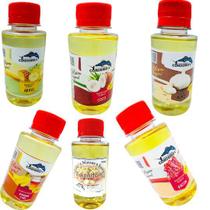 Kit 6 Essência Atrativo de Pesca Sabores Oleosa Massas Iscas