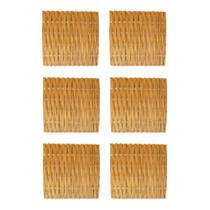 Kit 6 Esteiras Bambu Barriga 1x1m Forro Natural Trama Dupla Pergolado Teto Parede Decorativa Kit 6 Esteiras Bambu Barriga 1x1m Forro Natural Trama Dupla Pergolado Teto Parede Decorativa