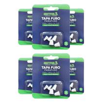 Kit 6 estrela tapa furo parafuso pvc com 05 peças branco