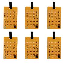 Kit 6 Etiqueta Bagagem Identificador Mala Mochila Tag Viagem