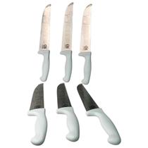 Kit 6 Faca De Carne 8 Profissional Cabo De Plástico