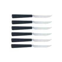Kit 6 Faca de Mesa Inox Linha Gramado - Preta Kit 6 Faca de Mesa Inox Linha Gramado - Preta