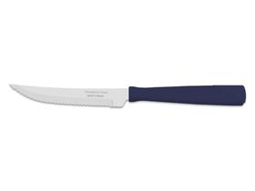 Kit 6 faca para churrasco 4 new kolor azul lamina de aco inox e cabo de polipropileno tramontina