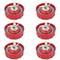 Kit 6 Facas Vermelha 6 Lâminas Liquidificador Ri2240 Ri2242 Ri2244 Philips Walita Kit 6 Facas Vermelha 6 Lâminas Liquidificador Ri2240 Ri2242 Ri2244 Philips Walita