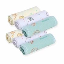 Kit 6 Faixa Umbilical Bebê Umbigo Enxoval Nascido Neutro