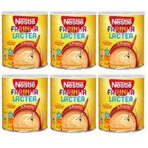 Kit 6 Farinha Láctea Nestlé Tradicional Lata 360Gr