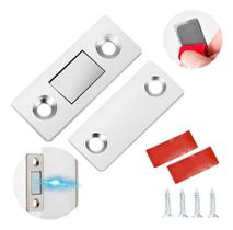 Kit 6 Fecho Travas Gaveta Trinco Armário Magnético Aço Porta