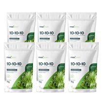 Kit 6 Fertilizante Forth Maxgreen 10-10-10 para Jardim 1kg