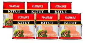 Kit 6 fiambre kitut bovino e frango ktb lata 320g