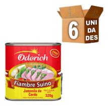 Kit 6 Fiambre Suíno Oderich 320gr