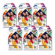 Kit 6 Filmes Instantâneo Fujifilm Instax Mini Spray Art - 10 Poses Cada