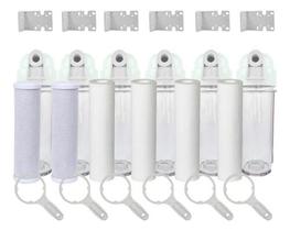 Kit 6 Filtro Água Cavalete Pou Carbon Block Polipropileno Branco