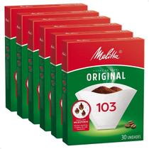 Kit 6 Filtro de Café Melitta Original 103