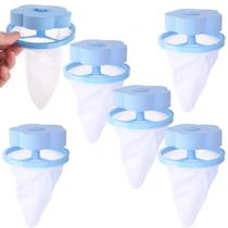 Kit 6 Filtro Para Máquina De Lavar Flutuante Coletor Papa Fios Pelos e Bolinhas de Lã