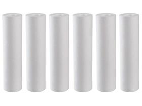 Kit 6 Filtro Refil Cartucho Polipropileno Liso 10 1 Micra Kit 6 Filtro Refil Cartucho Polipropileno Liso 10 1 Micra